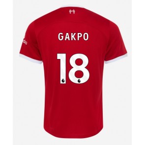 Maillot de foot Liverpool Cody Gakpo #18 Domicile 2023-24 Manches Courte